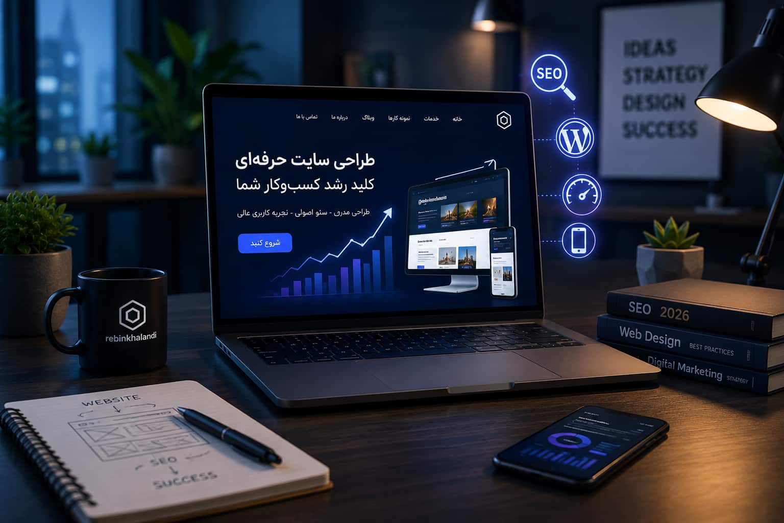طراحی سایت حرفه ای و سئو برای افزایش فروش و رشد کسب و کار